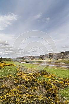 Loch Mhor in the Highlands of Scotland.