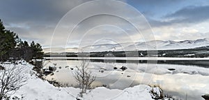 Loch Morlich in the Highlands of Scotland.