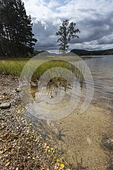 Loch Pityoulish in the Cairngorms National Park of Scotland