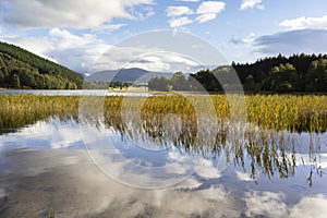 Loch Pityoulish in the Cairngorms National Park of Scotland