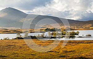 Lochan Na H-Achlaise and Rannoch Moor in Glen Coe