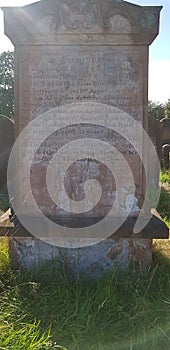 Lochmaben old abandoned cemetery Lockerbie