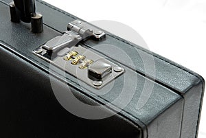 Lock of black suitcase