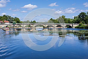 lock and bridge escolive saint camille in france photo