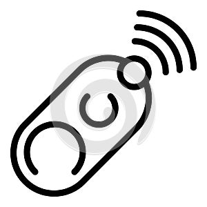 Lock car remote control icon, outline style