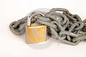 Lock and chain