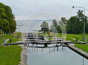 Lock chambers in the gota canal