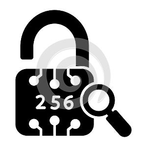 Lock, cryptographic hash, cryptographic algorithm, secure hash  fully editable vector icons