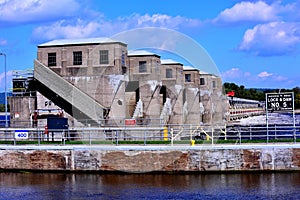 Lock & Dam #5 on the Mississippi River, USA