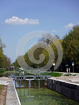 Lock on the DeÃ»le canal, Hauts de France