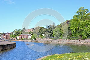 Lock on Exeter Canal , Devon