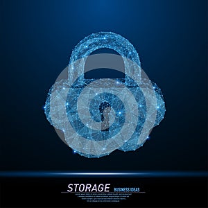 Lock in form of cloud