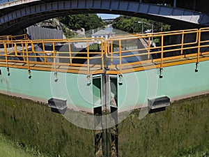 Lock gate on the Erie Canal