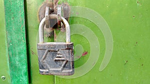 The lock on the gate