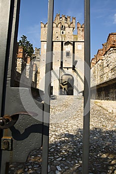 Lock gates Scaliger Castle, Sirmione, Italy