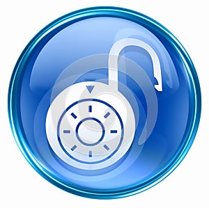 Lock on, icon blue