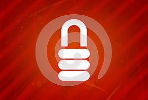 Lock icon isolated on abstract red gradient magnificence background