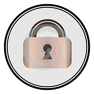 Lock icon.  Secret.  Protection.  Security Control