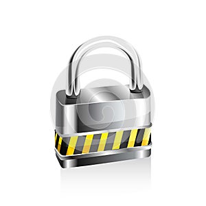 Lock icon. Vector