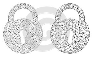 Lock Icon - Vector Triangle Mesh
