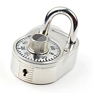 Lock isolated on white background