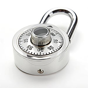 Lock isolated on white background
