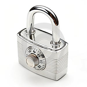 Lock isolated on white background