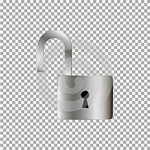 Lock key icon on a grey background