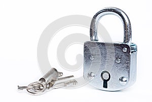 Lock with key isolated