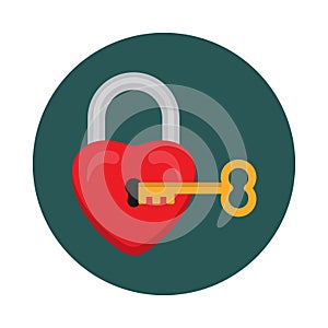Lock with Key vector icon Which Can Easily Modify Or Edit