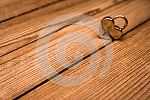 Lock and keys on valentine`s day in love