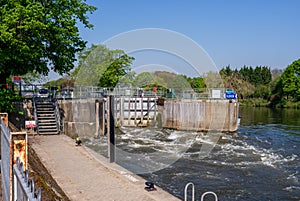 The lock at Molesey, Surrey