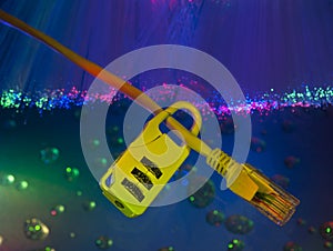 Lock and network cable