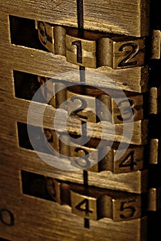 Lock with number code