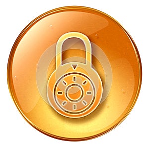 Lock off, icon yellow