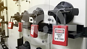 Lock out & Tag out , Lockout station,machine - specific lockout devices