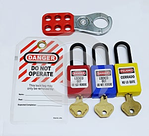 Lock out & Tag out , Lockout station,machine - specific lockout devices