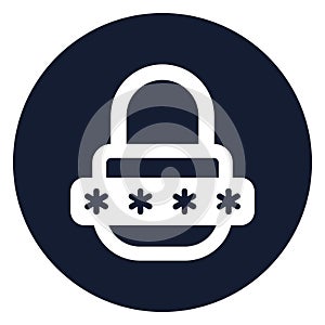 Lock, password Isolated Vector icon which can easily modify or edit
