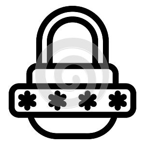 Lock, password Isolated Vector icon which can easily modify or edit