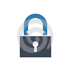 Lock, password, trust, open, secure,shield,protection,safe,safety,trust icon vector illustrator