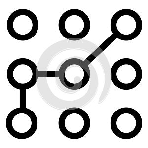 Lock, pattern Isolated Vector icon which can easily modify or edit