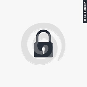 Lock, premium quality flat icon