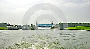 Lock on the river Rhine photo