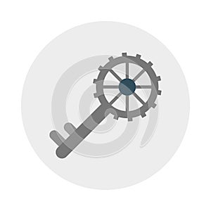 Lock sharing reception  vector flat icon