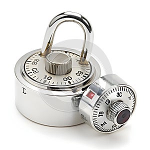 Lock security protection isolated on white