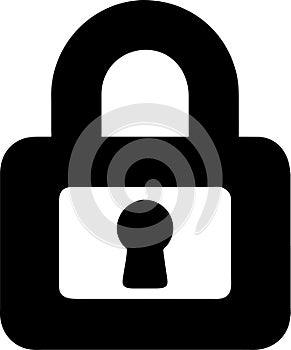 lock unlock icon design black and white