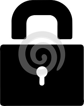 lock unlock icon design black and white