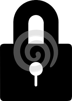 lock unlock icon design black and white