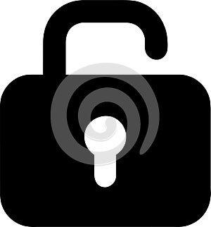 lock unlock icon design black and white