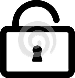lock unlock icon design black and white